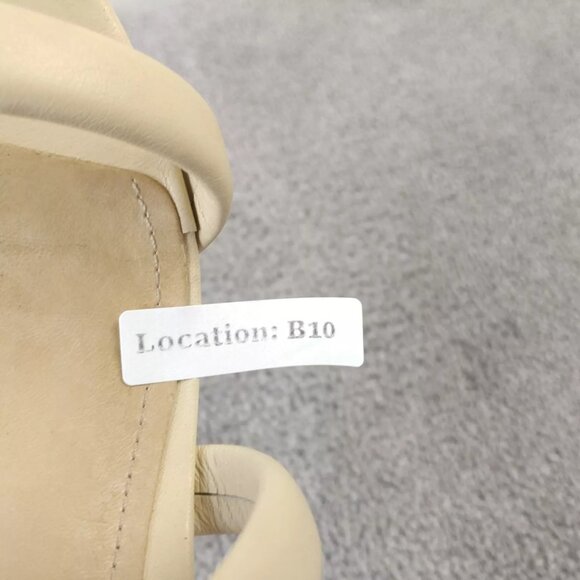 Schutz Olly Open Toe Sandals Womens 6.5 Shoes Leather Slip On Padded Strap Heel - Picture 9 of 9